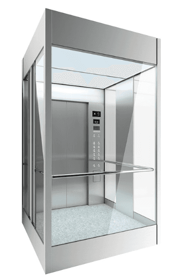 Panoramic glass home observation elevator